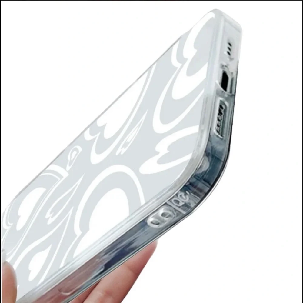 New Heart Pattern Clear Phone Case iPhone 12 Pro